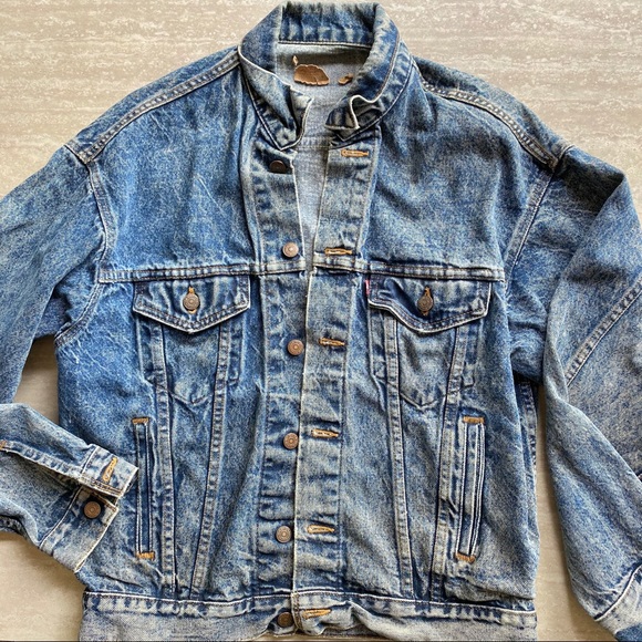 Levi's Jackets & Blazers - Levi’s 80’s Vintage Red Tab Acid Wash Jean Jacket